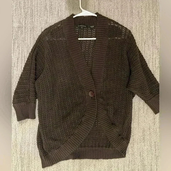Medium crochet brown sweater(Jeanne Pierre) - Picture 3 of 5